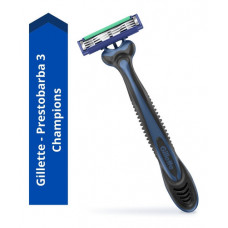 Aparelho de Barbear Descartável Gillette Prestobarba Champions 3 Lâminas c/ 1un